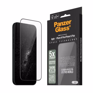 PanzerGlass keramiskais aizsargstikls iPhone 16 Plus 6.7" Ultra-Wide Fit 2855