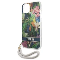 Guess GUHCP13SHFLSB iPhone 13 mini 5.4" zils/zils cietais apvalks Ziedu Siksniņa