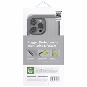 Uniq Combat Active Magclick viedtālruņa lādēšanas apvalks iPhone 16 Pro Max - pelēks