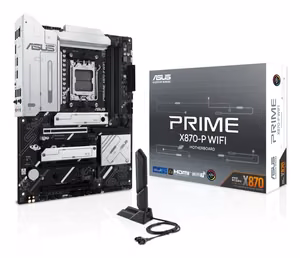 ASUS материнская плата AMD X870 SAM5 ATX DDR5 4 слота PCIe 5.0/4.0 4xM.2 HDMI USB-C PRIMEX870-PWIFI