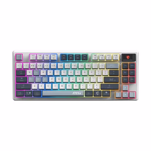 MSI FORGE GK600 TKL WIRELESS SKY игровая клавиатура, беспроводная, Bluetooth, US, механическая, линейная