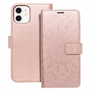 Flip case for iPhone 12 / 12 PRO Mezzo Book mandala rose gold