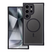 FULL MATTE MAG COVER viedtālruņa apvalks, saderīgs ar MagSafe, paredzēts SAMSUNG S24 Ultra melns