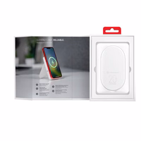 Portatīvais lādētājs saderīgs ar MagSafe Forcell F-Energy MagStand F10K2 QC3.0 PD 5A 20W 10000 mAh balta