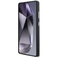 Karl Lagerfeld Saffiano Pilnībā Apvīts Pagarināts Metāla Logotips Magnētiskais viedtālruņa apvalks Samsung Galaxy S25 Ultra - melns