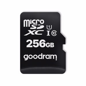 GOODRAM atmiņas karte microSD 256GB 100MB/s 10 klase UHS I ar adapteri SD