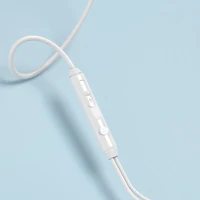 Dudao X3C ieliekamās vadu USB-C austiņas 1.2m - baltas