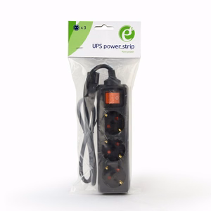 Удлинитель питания для ИБП 0,6 м 3 розетки EG-PSU3-01 GEMBIRD