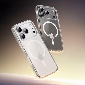 Чехол Rock Crystal Shield Series Magnetic для iPhone 17 Pro прозрачный