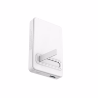 Wozinsky WLWP-10KA0Y3WS 22.5W PD Qi2 10000 mAh Portatīvais lādētājs ar statīvu - balts