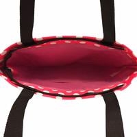 Iepirkumu soma Wonder raksts 2 rozā ar punktiem