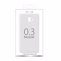 PURO 0.3 Nude - maciņš Samsung Galaxy J6 + (clear)