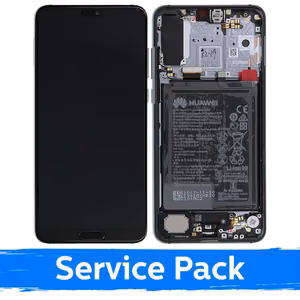 LCD displejs saderīgs ar Huawei P20 Pro ar rāmi / tumši zils / (Service Pack)