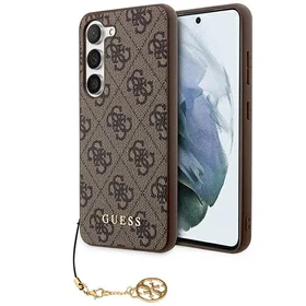 Guess 4G Charms Collection viedtālruņa apvalks Samsung Galaxy A35 - brūns