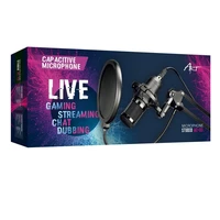 ART kondensatora mikrofons uz statīva ar diafragmu AC-03 melns