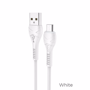 USB cable Hoco X37 Cool Power microUSB 1.0m white