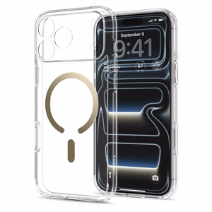 Spigen Ultra Hybrid MagSafe maciņš iPhone 18 Pro Max / 17 Pro Max, caurspīdīgs zeltains