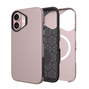 Perfectionists Trīsstūra Mag futrālis iPhone 15 rozā zelts