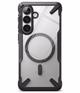 Ringke Fusion X Magnetic MagSafe Maciņš for Samsung Galaxy S26+ - Clear melns