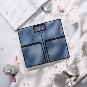 Bathroom scale ADLER AD 8194s STRIPES rechargeable USB-C Black
