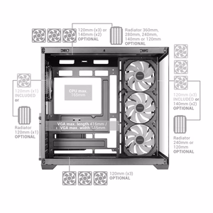 Mars Gaming MCV5 computer case Midi Tower Black