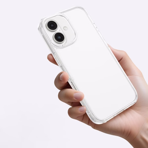 AmazingThing Minimal viedtālruņa apvalks iPhone 16 Plus silikona apvalks - caurspīdīgs