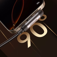 Joyroom S-A56 EnjoyX sērijas 90° USB-C - Lightning kabelis 30W 1.2m - melns