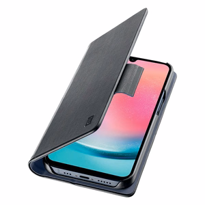 Cellularline Book Case atverams vāciņš ierīcei Samsung Galaxy A25 5G, melns