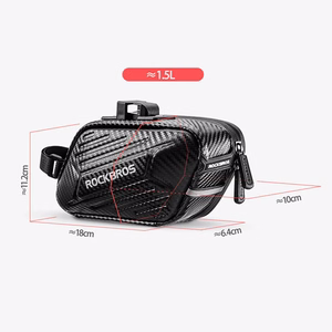 Rockbros B59 velosipēda sēdekļa soma 1.5L - melna