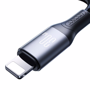 Joyroom S-A28 Flash Series 30W USB-C - Lightning kabelis 2 m - melns