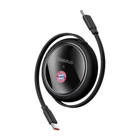 Baseus USB-C uz USB-C 100W lādēšanas kabelis (melns), Bayern Edition