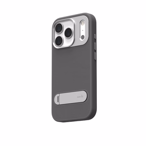 Moshi Kameleon MagSafe vāciņš ierīcei iPhone 17 Pro, ar statīva funkciju, “Midnight Gray” krāsā