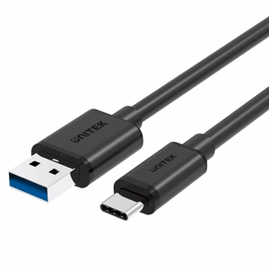 UNITEK Y-C474BK USB kabelis USB 3.2 Gen 1 (3.1 Gen 1) 1 m USB A USB C Melns