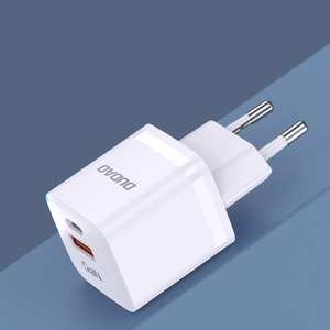 Sienas lādētājs GaN 33W PPS USB C/USB Dudao A13Pro – balts