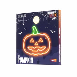 Neon PLEXI LED PUMPKIN WITH STEM oranžs zaļš NNE13 Neolia