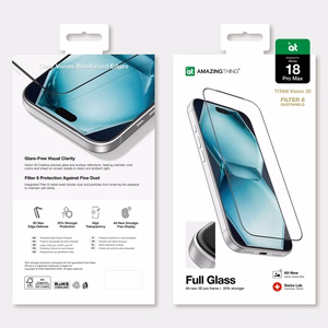 AmazingThing Titan Vision 30 pilna pārklājuma rūdīts stikls iPhone 18 Pro Max