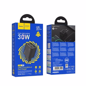Зарядное устройство для телефона Hoco 2 x USB C + 2 x USB A QC3.0 PD 3A 30W N56 черный