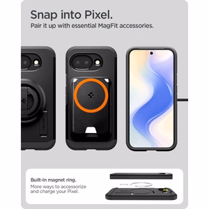 SPIGEN IZTURĪGS BRUŅU MAGSAFE GOOGLE PIXEL 10A MELNS
