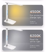 Yesido galda lampa DS20 induktīva ar LCD displeju balta