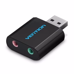Vention USB External Sound Card Black Metal Type