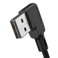 USB uz Lightning kabelis Mcdodo CA-7300, leņķveida, 1.8m (melns)