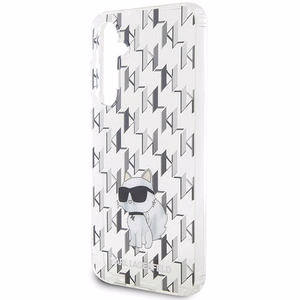 Karl Lagerfeld KLHCS23FEHNCMKLT S23 FE S711 caurspīdīgs cietais apvalks monogramma Choupette
