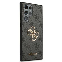 Guess GUHCS22L4GMGGR S908 S22 Ultra pelēks/grey hardcase 4G Big Metal Logo