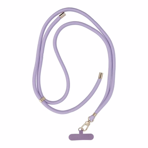 SWING (8mm) Tālruņa siksniņa, Tālruņa kulons ar regulējamu garumu / auklas garums 165cm (maks. 82.5cm cilpā) / uz pleca vai kakla - violets