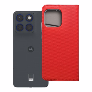 SMART CASE Book maciņš priekš Motorola Edge 70 - sarkans