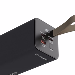 Powerbank Wozinsky K65+ 65W 30000mAh 2x USB-C, 1x USB-A 65W - gray