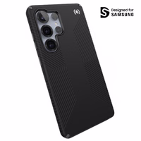 Speck Presidio2 Grip Magnet - Samsung Galaxy S25 Ultra MagSafe maciņš (melns/Slate pelēks/balts)