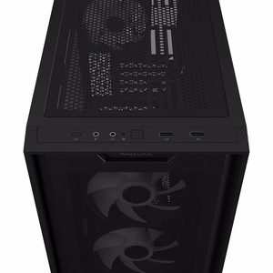 ASUS A21 PLUS MidiTower melns ARGB caurspīdīgs panelis MicroATX MiniITX