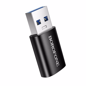 Borofone adapteris BV26B - USB uz Type C - melns