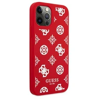 Guess GUHCP12LLSPEWRE iPhone 12 Pro Max 6.7" sarkans/sarkans cietais apvalks Peonijas kolekcija